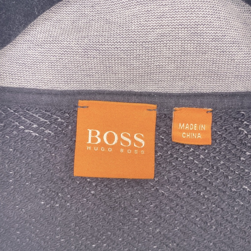 Hugo Boss Orange gray zip-up sweater - Picture 3 of 11